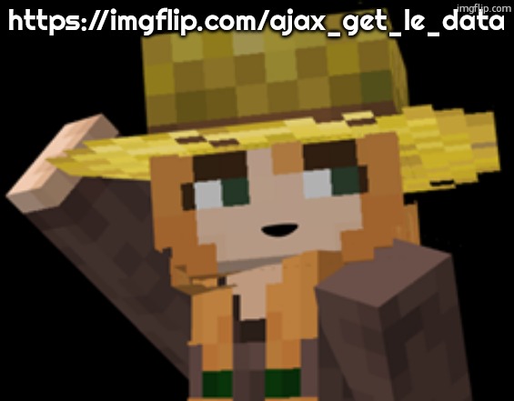 minecraft female farmer villager | https://imgflip.com/ajax_get_le_data | image tagged in minecraft female farmer villager | made w/ Imgflip meme maker