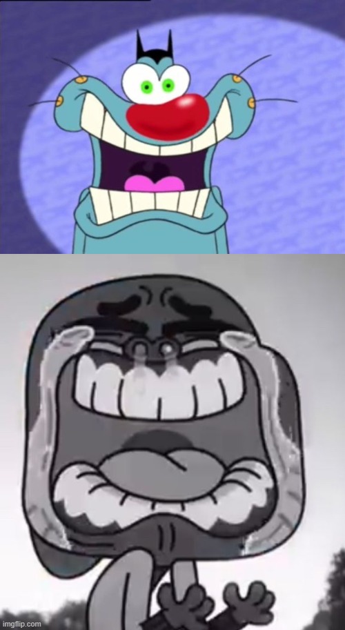 Oggy approves part 3 | image tagged in shocked oggy | made w/ Imgflip meme maker