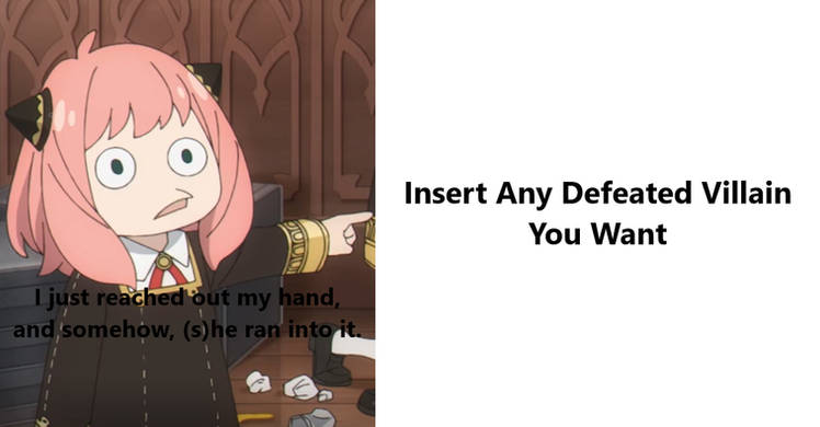 Anya forger defeats who Blank Meme Template