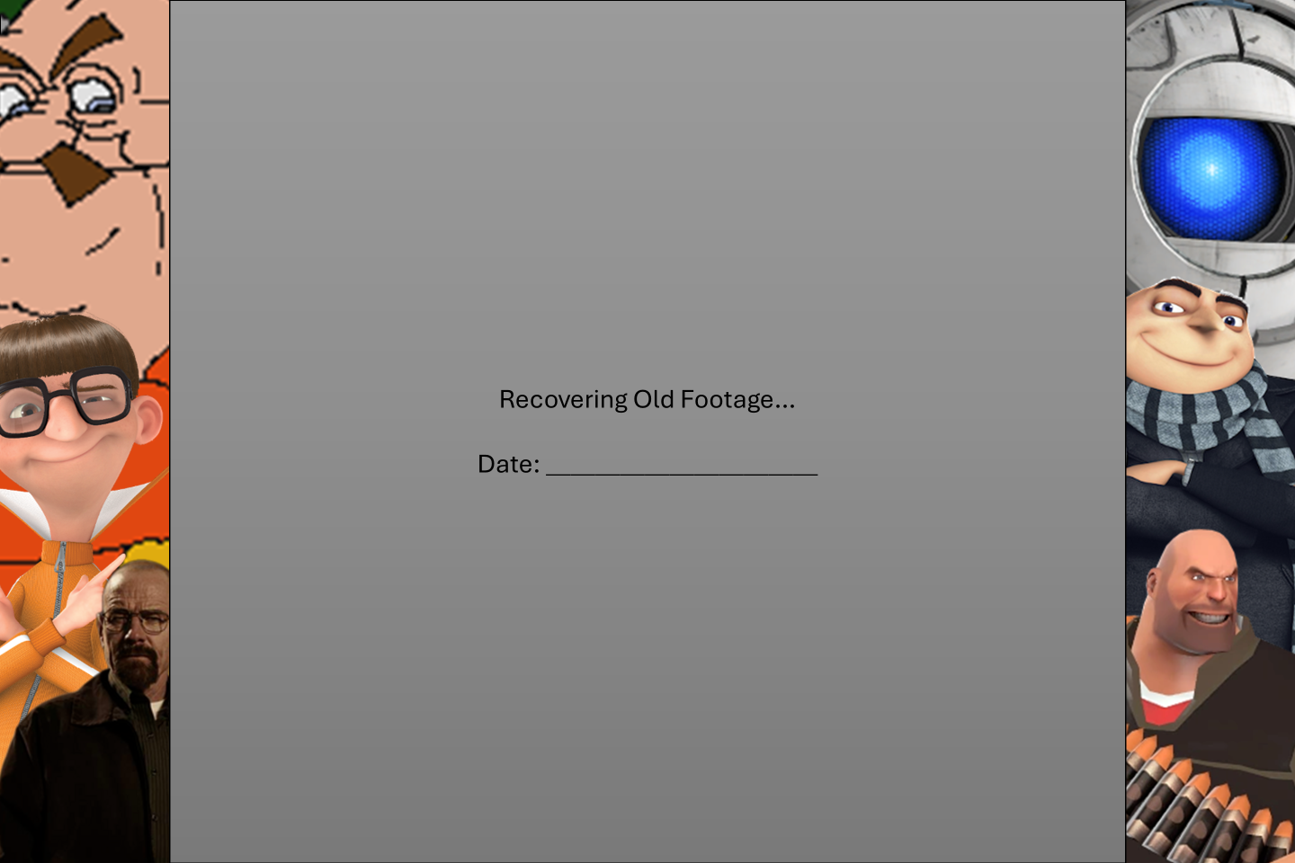 TMCU Recovering Old Footage Blank Meme Template