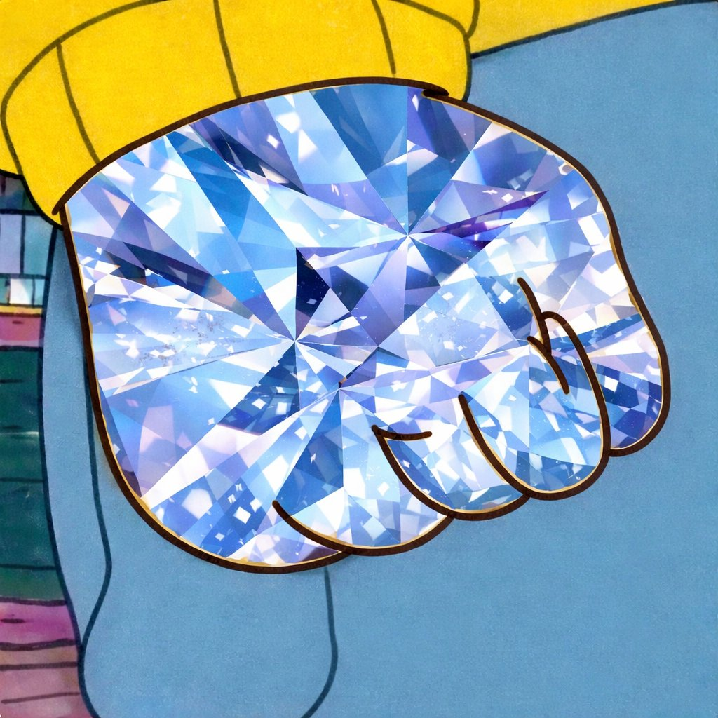 diamond hands Blank Meme Template