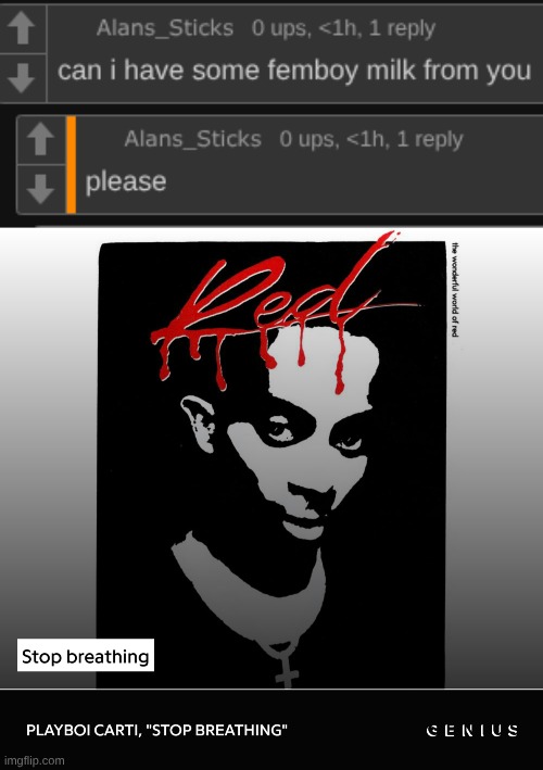 what form of humor was attempted to be made here | image tagged in stop breathing | made w/ Imgflip meme maker