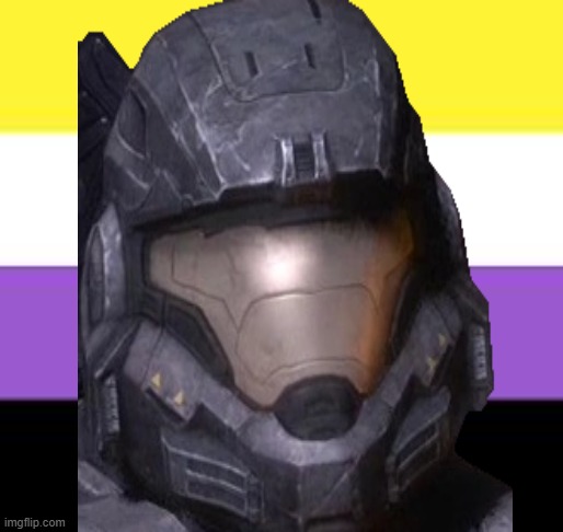 halo icon | image tagged in non-binary flag,halo,gaming,video games,icons | made w/ Imgflip meme maker