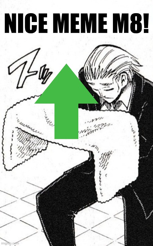 NICE MEME M8! | image tagged in memes,upvote,cool | made w/ Imgflip meme maker