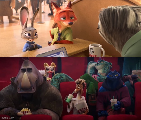Will and The Vineland Thorns watching Zootopia (2016) | image tagged in will and the vineland thorns watched what,zootopia,disney,goat movie,sony pictures animation,memes | made w/ Imgflip meme maker