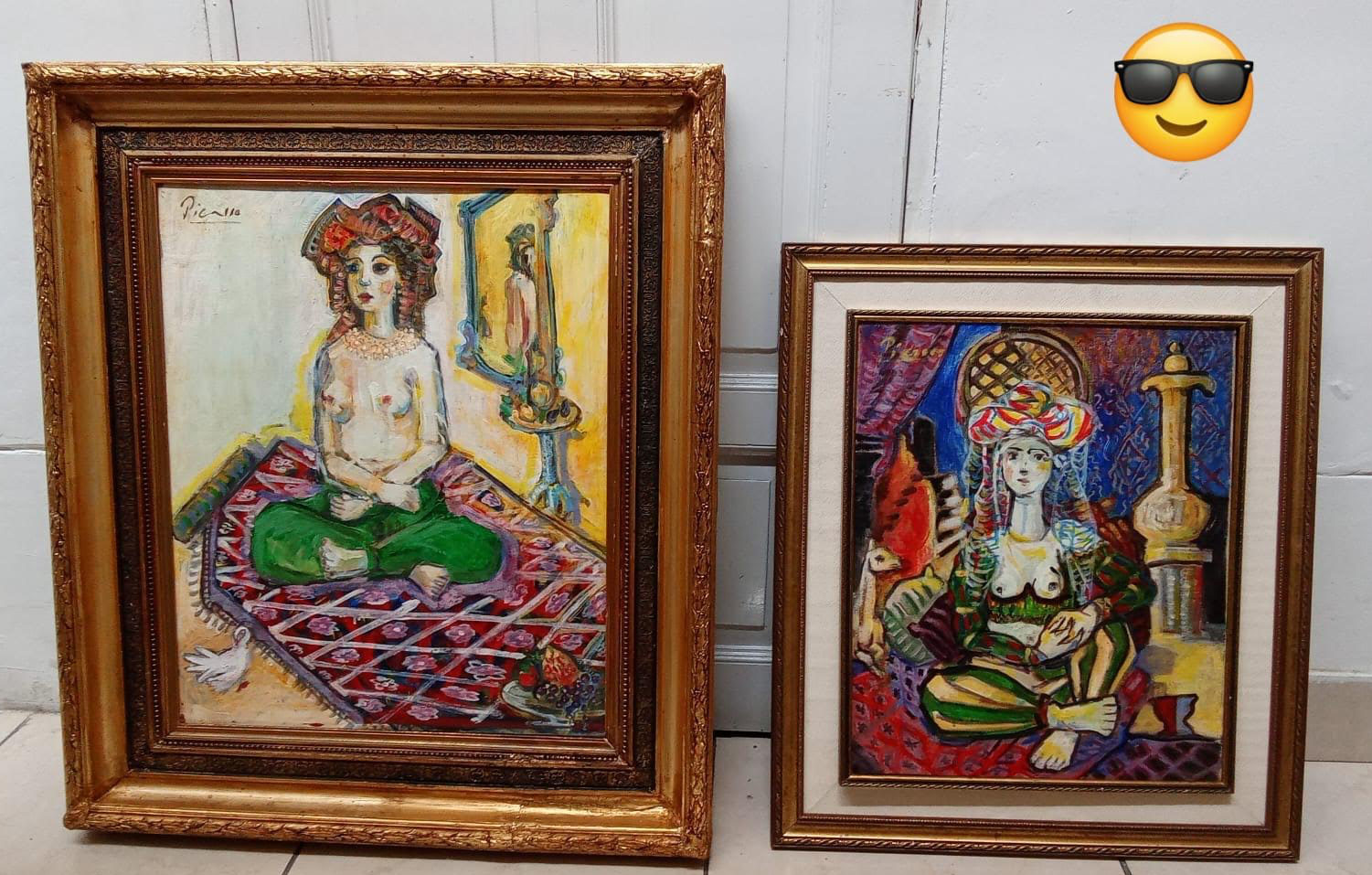 Picasso & Les Femmes d'Alger Blank Meme Template