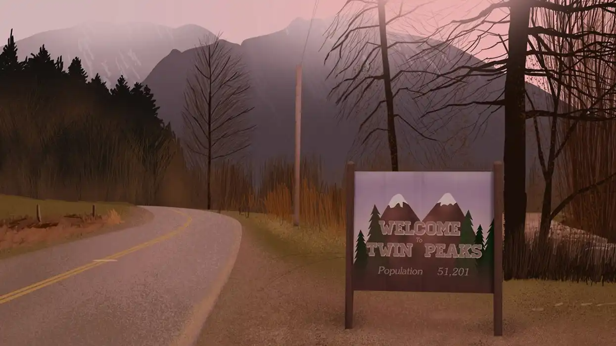 Twin Peaks Title Card Blank Meme Template