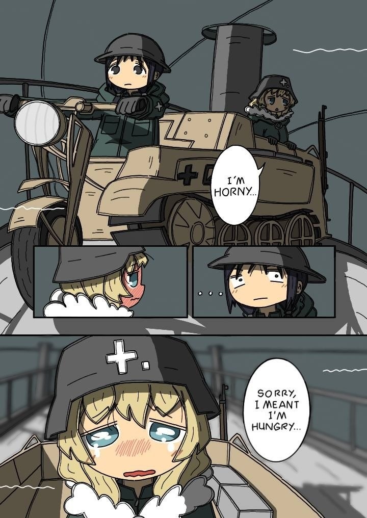 Yuu is horny (hungry) Blank Meme Template