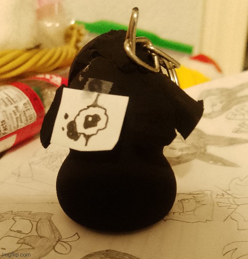 Does this count? Anyway Blot Jr. Keychain I made | image tagged in dandy's world,roblox,blot,keychain,crafts | made w/ Imgflip meme maker