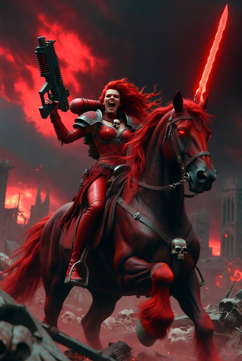 High Quality Red Horseman Blank Meme Template