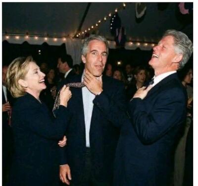 Hillary with Epstein Blank Meme Template