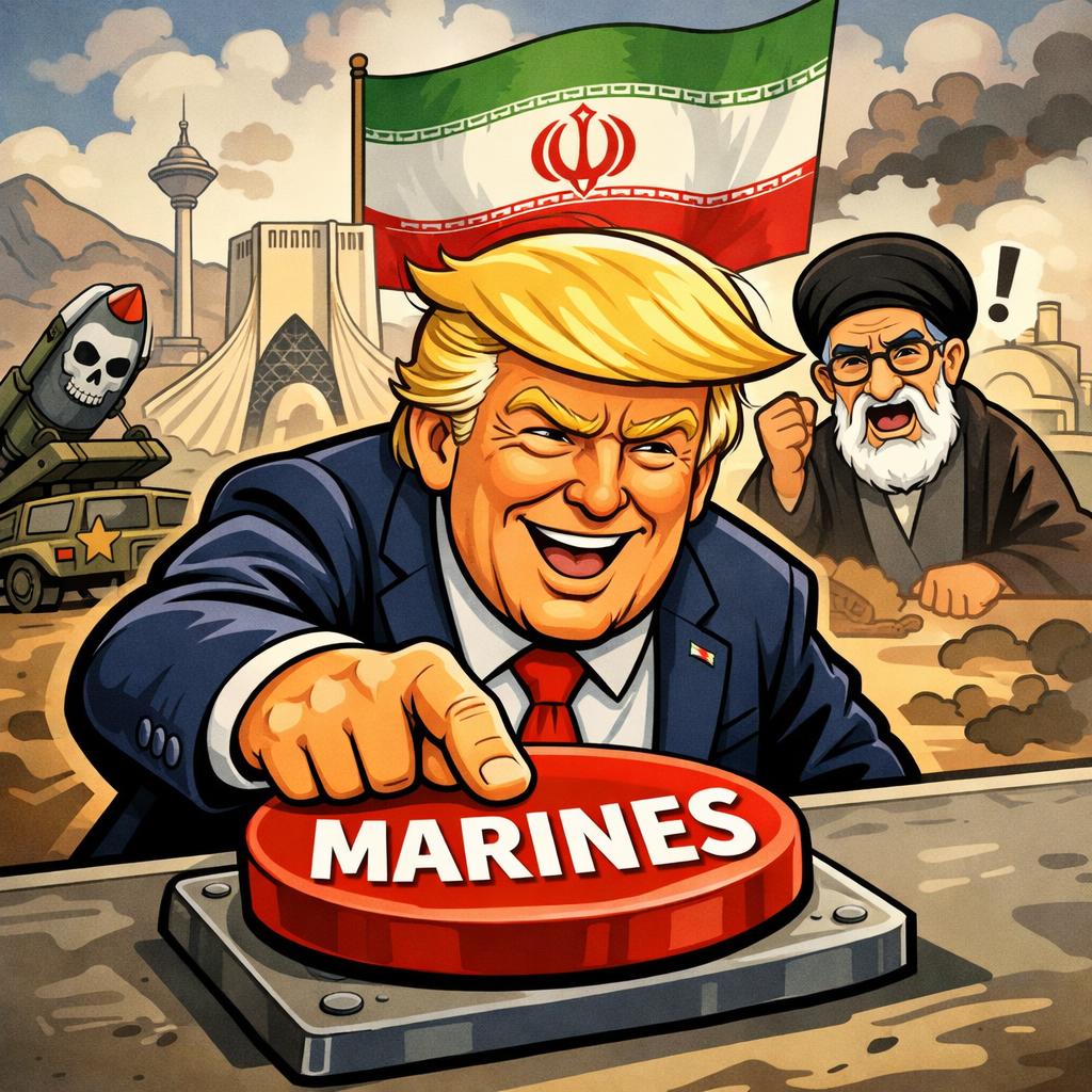 Trump saying bye bye iran Blank Meme Template