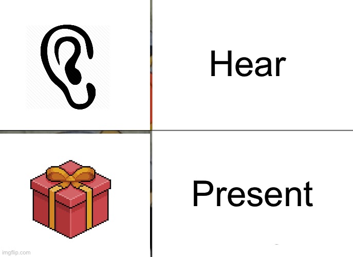 Tuxedo Winnie The Pooh Meme | Hear Present | image tagged in memes,tuxedo winnie the pooh | made w/ Imgflip meme maker