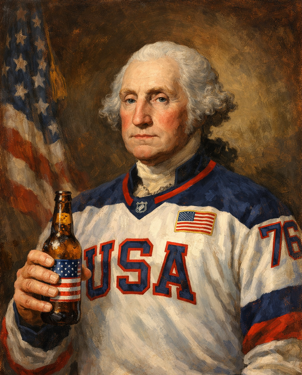 George Washington Team USA Blank Meme Template