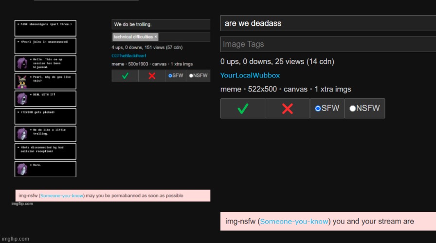 syk is not sprout or system, i can guarantee that (you could be wrong. It isn’t TOAA either and SYK knows me. -Spinel) | made w/ Imgflip meme maker