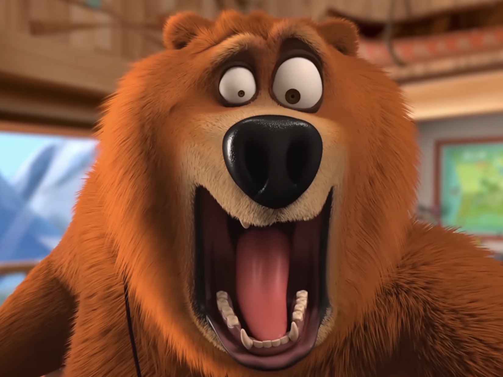 Shocked Grizzy Blank Meme Template