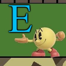 E | E | image tagged in pac man stfu,memes,pac man | made w/ Imgflip meme maker