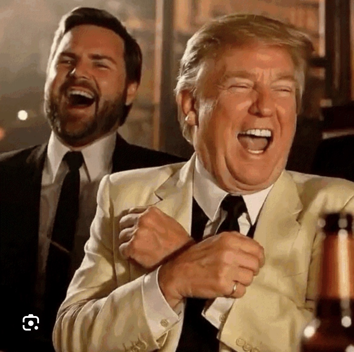 Trump laugh Blank Meme Template