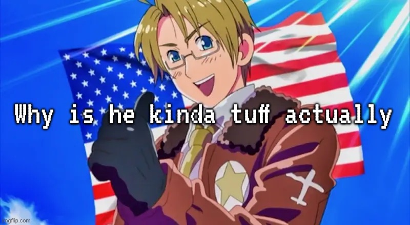 ts anime is racist lwk but its also kinda funny as shit | Why is he kinda tuff actually | made w/ Imgflip meme maker