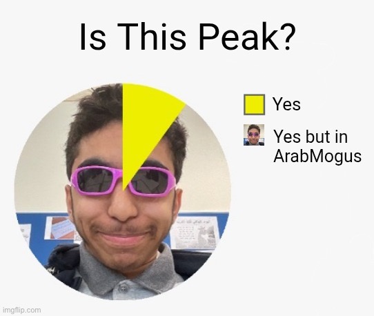 I finna use this temp whenever I see a statement I would def say or smth | image tagged in arabmogus peak | made w/ Imgflip meme maker