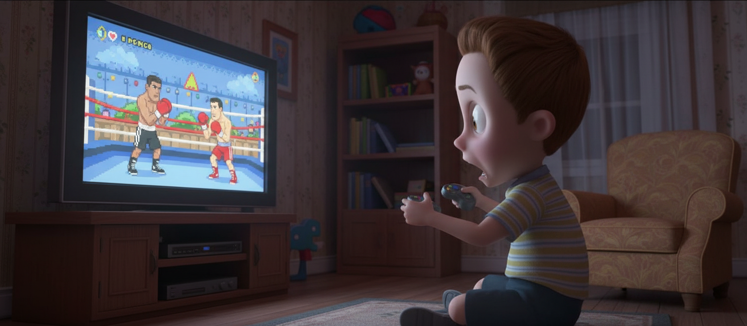 Rusty playing Boxing Blank Meme Template