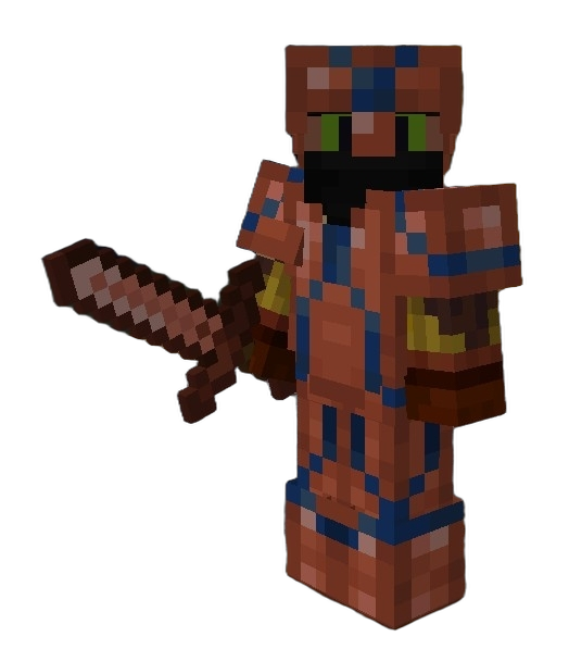 My minecraft character with cool armor Blank Meme Template