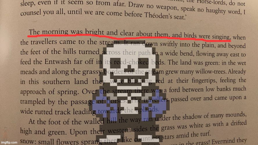 Tolkien is threatening us with a bad time, before UT even existed | image tagged in /j | made w/ Imgflip meme maker