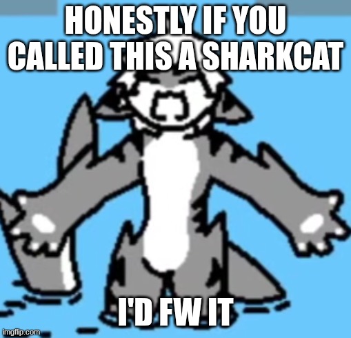 calling it a straight up shark is a stretch tho | HONESTLY IF YOU CALLED THIS A SHARKCAT; I'D FW IT | image tagged in tiger shark rage | made w/ Imgflip meme maker