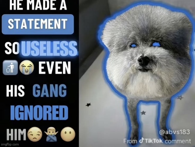 he made a statement so useless | image tagged in he made a statement so useless | made w/ Imgflip meme maker