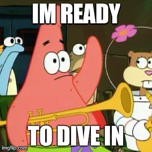No Patrick | IM READY TO DIVE IN | image tagged in memes,no patrick | made w/ Imgflip meme maker