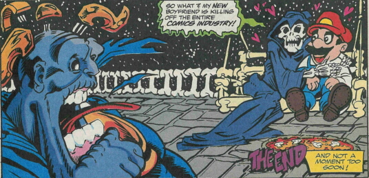 Thanos get Cockblocked by Mario Blank Meme Template