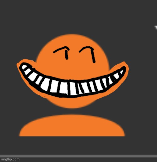 Va Artfuls when they manage to trap two poor carepads in tiny area: | image tagged in orange imgflip profile picture | made w/ Imgflip meme maker