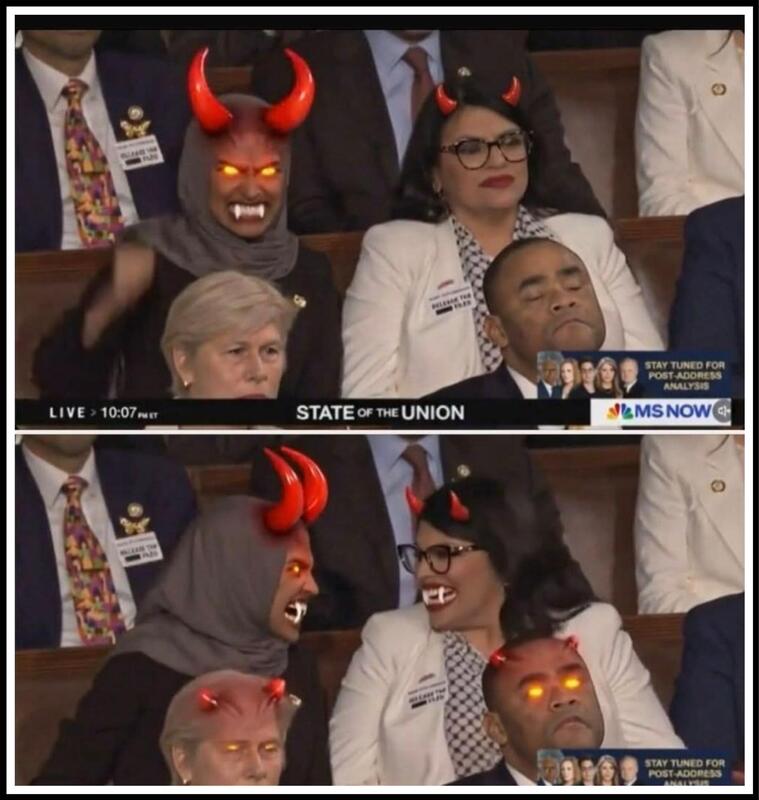 Ilhan Omar and Rashida Tlaib Blank Meme Template