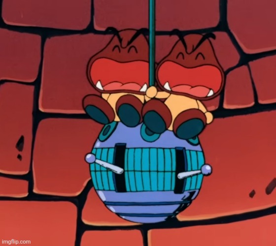 What the fuck | image tagged in mario,goomba | made w/ Imgflip meme maker