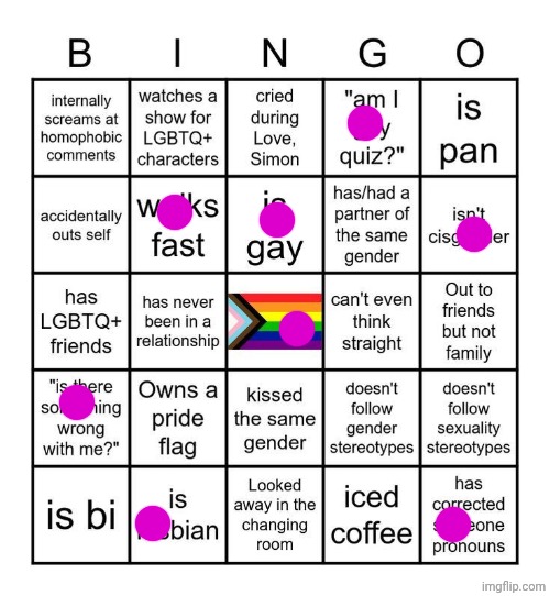 This bingo is so ass, not a single bingo | image tagged in mmm yes non hetero bingo | made w/ Imgflip meme maker