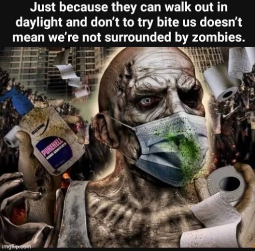 Coronapocalypse Zombies | image tagged in zombies approaching,pandemic | made w/ Imgflip meme maker