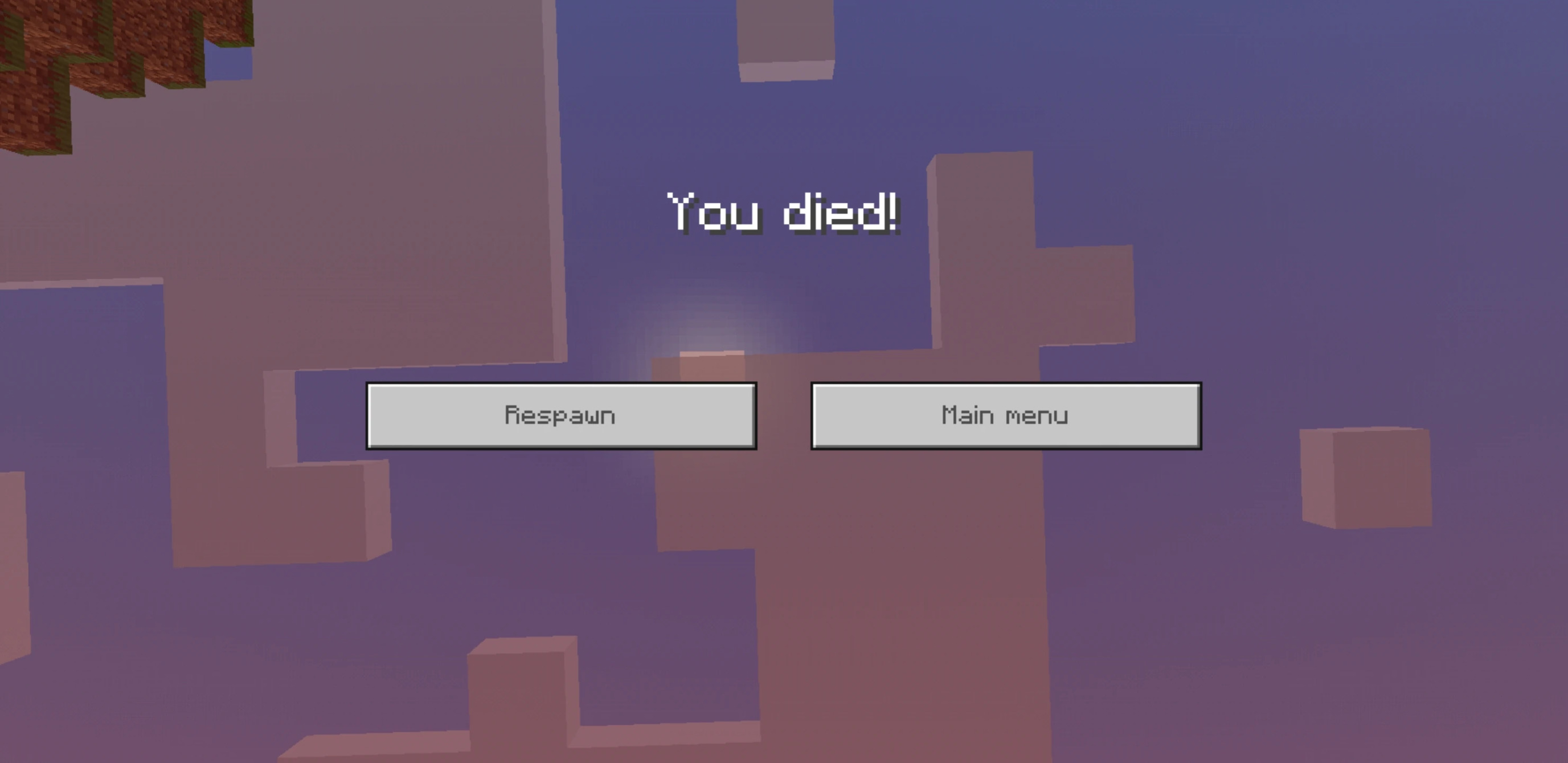 Minecraft deathscreen Blank Meme Template