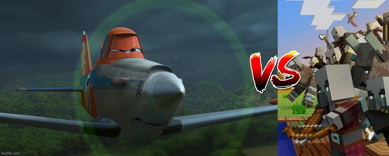 image tagged in dusty crophopper,illagers | made w/ Imgflip meme maker