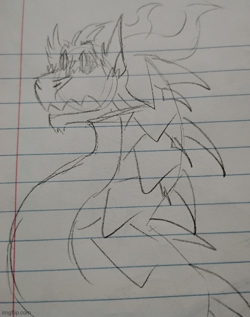 Icewing doodle i made while the Internet was out for a minute | image tagged in art,drawing | made w/ Imgflip meme maker