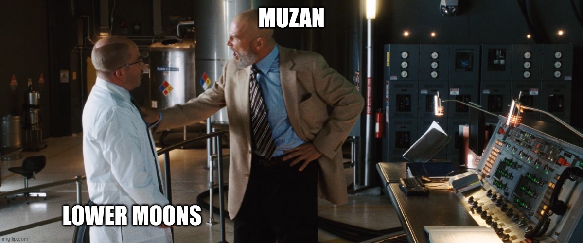 why is it that your sole perpes has become to disappoint me | MUZAN; LOWER MOONS | image tagged in obadiah tony stark build it in a cave,demon slayer | made w/ Imgflip meme maker