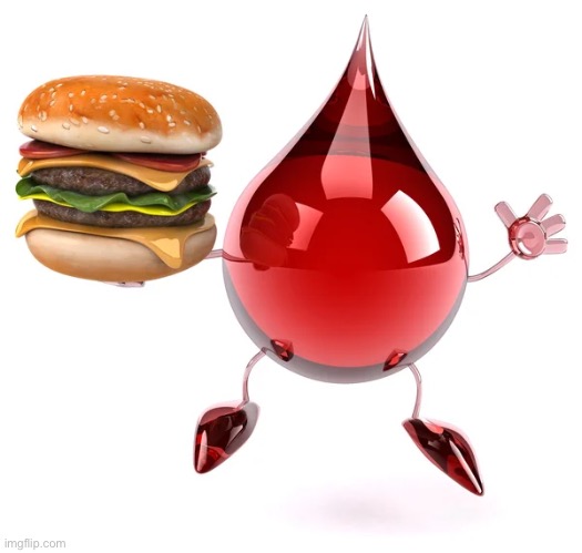 me when i’m blood holding a burger | made w/ Imgflip meme maker