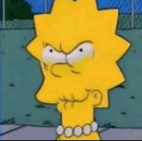 Lisa trying not to cry Blank Meme Template