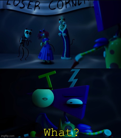 The amazing digital circus confused Blank Meme Template