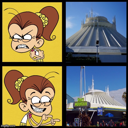 Disneyland or Magic Kingdom Space Mountain? | image tagged in disney rides | made w/ Imgflip meme maker