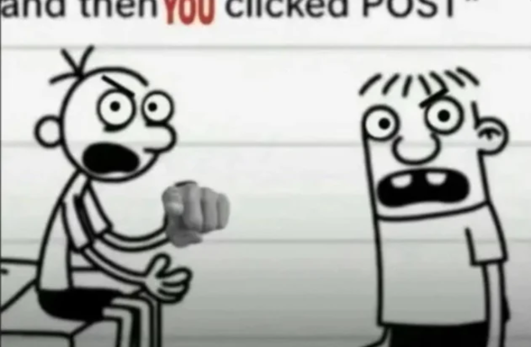 And then you clicked post Blank Meme Template