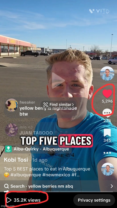 My stupid aah covered the like counter last time | image tagged in tiktok | made w/ Imgflip meme maker