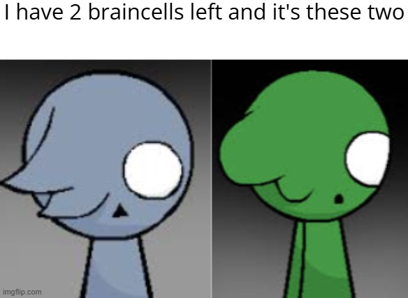 Namedude meme | I have 2 braincells left and it's these two | image tagged in namedude,meme | made w/ Imgflip meme maker