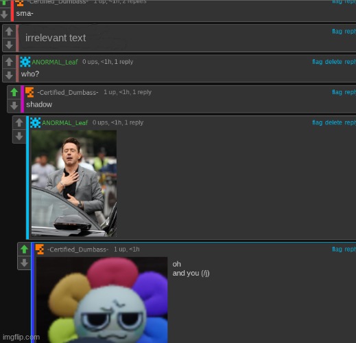 Why would he say this | irrelevant text | made w/ Imgflip meme maker