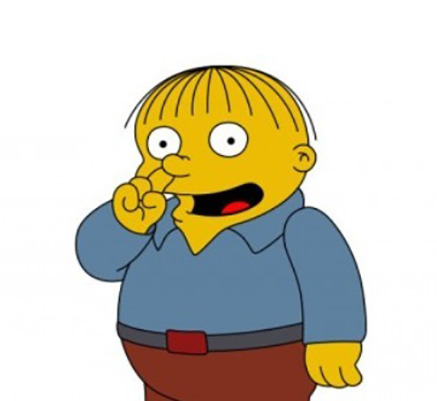 Simpsons I'm helping nose picking kid Blank Meme Template