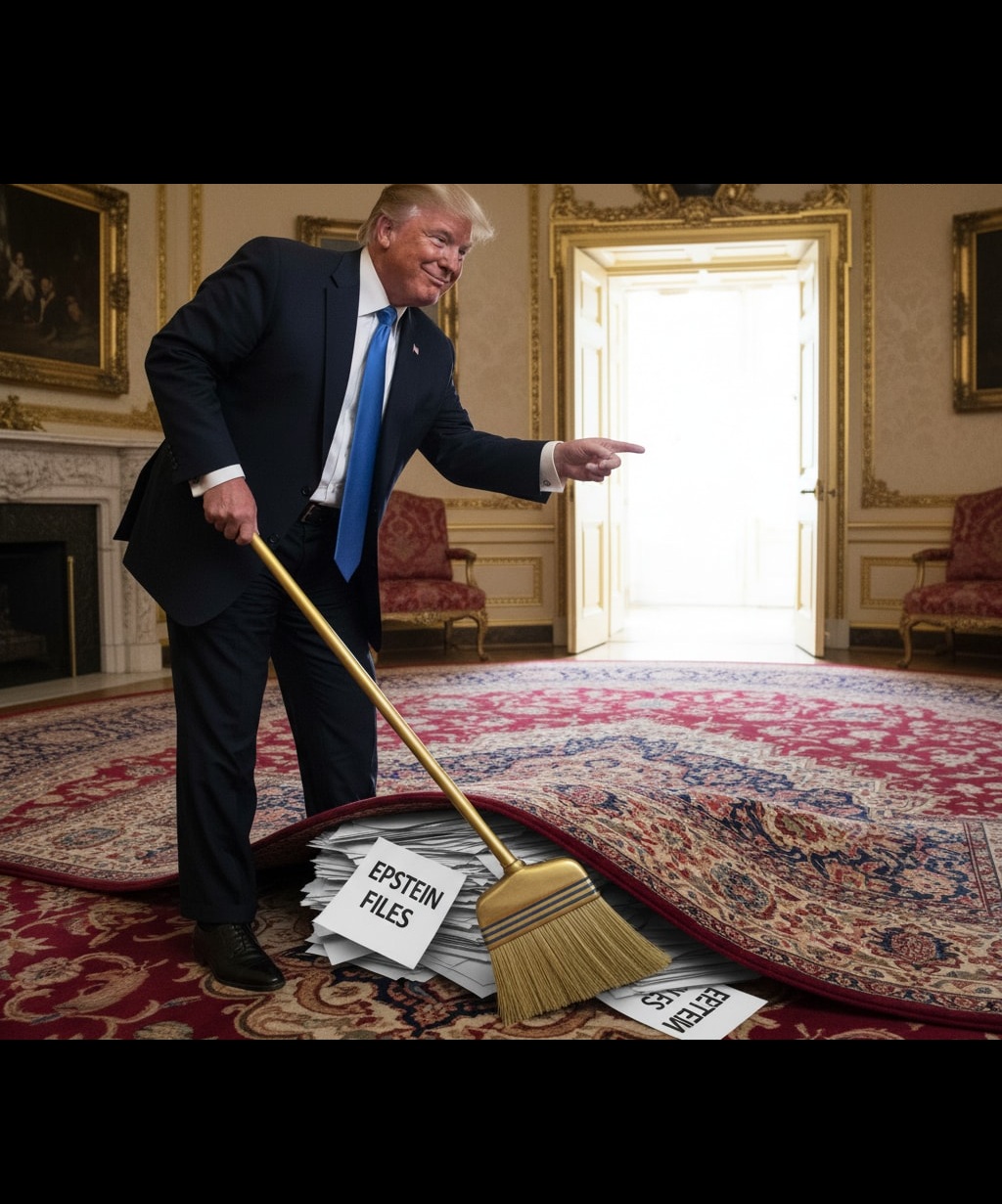 Trump sweeping Blank Meme Template